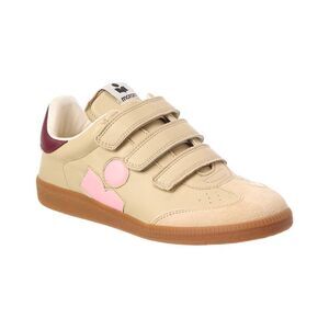 Isabel Marant Beth Leather & Suede Sneaker, Beige